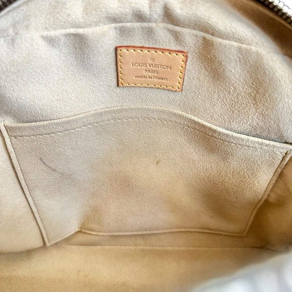 Authentic Louis Vuitton Monogram Leather Manhattan PM Satchel Bag with Dust Bag - Picture 15 of 16